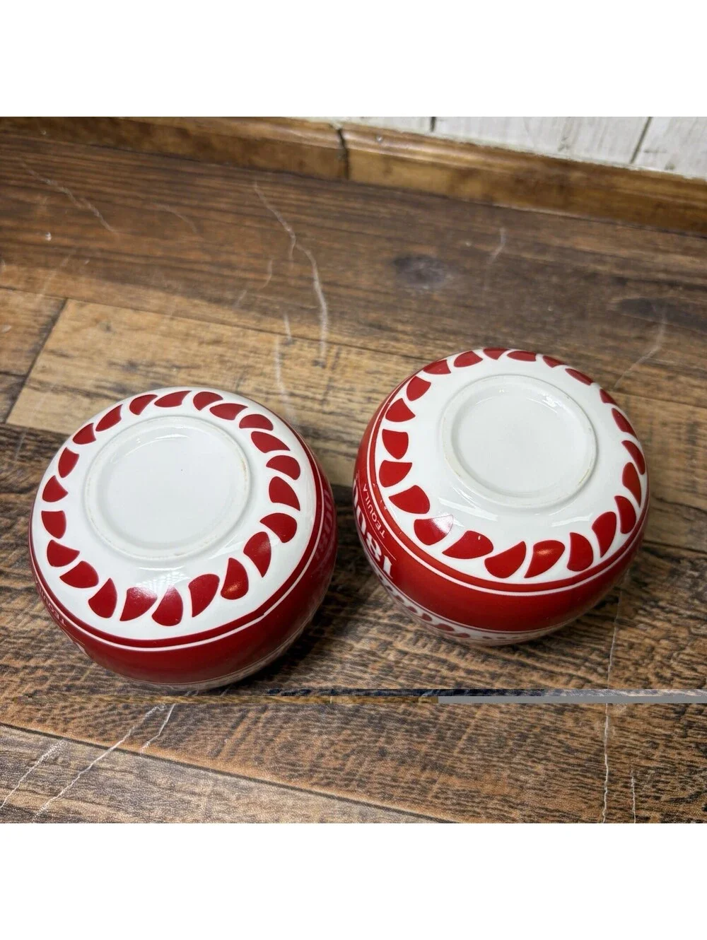 1800 Tequila Ceramic Cups Set of 2 Red/White 10 oz Promotional Gift Set
